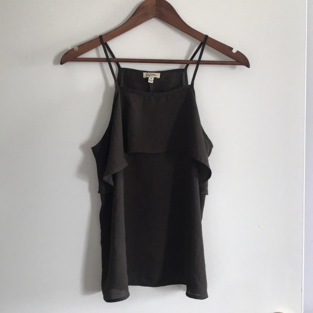 Dark olive green cami